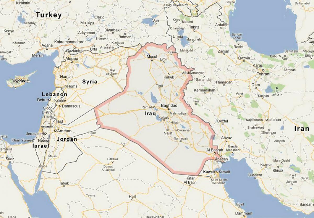 แผนที่ของอิรัก