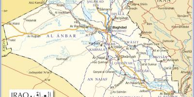 แผนที่ของอิรักถนน